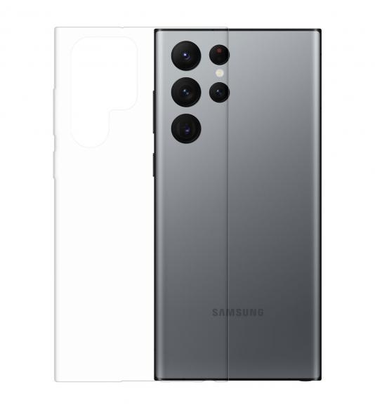 Gumený obal na Samsung Galaxy S22 Ultra priehľadný