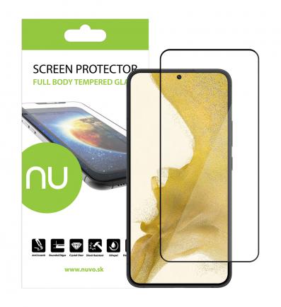 NUVO Tempered Glass Screen Protector for Samsung Galaxy S22+ black