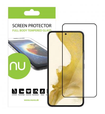 NUVO Tempered Glass Screen Protector for Samsung Galaxy S22 black 2