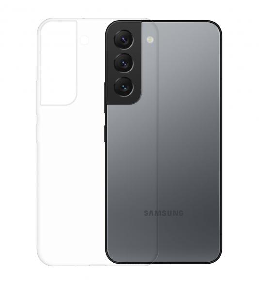 Gumený obal na Samsung Galaxy S22 priehľadný