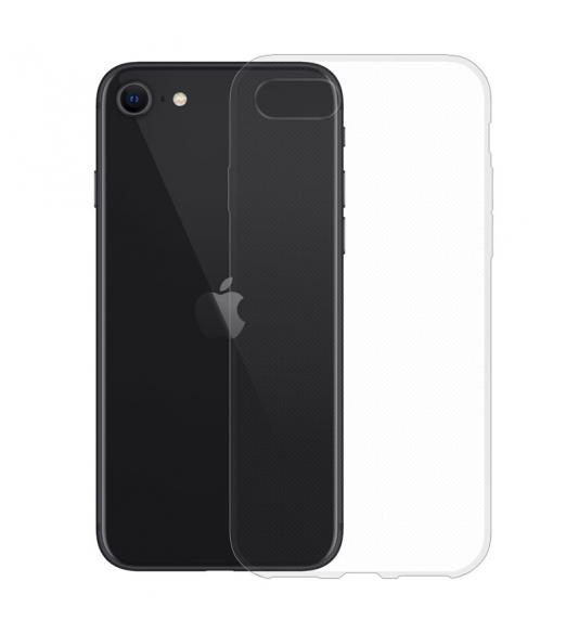 Gumený obal na Apple iPhone SE (2022) priehľadný