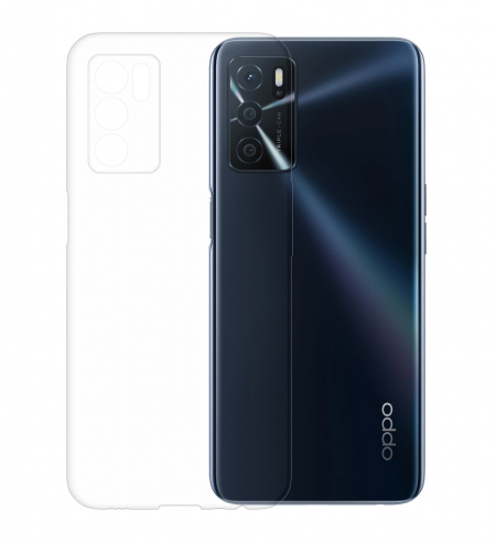 NUVO gumený obal na Oppo A54s priehľadný