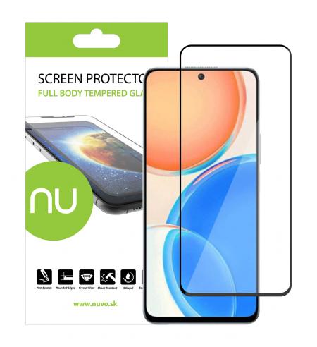 NUVO ochranné sklo na displej pre Honor X8 čierny rám