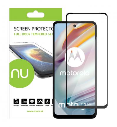 NUVO ochranné sklo na displej pre Motorola Moto G60 čierny rám