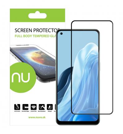 NUVO Tempered Glass Screen Protector for Oppo Reno7 Lite 5G black 2