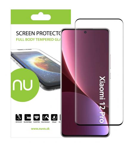 NUVO Tempered Glass Screen Protector for Xiaomi 12 Pro black