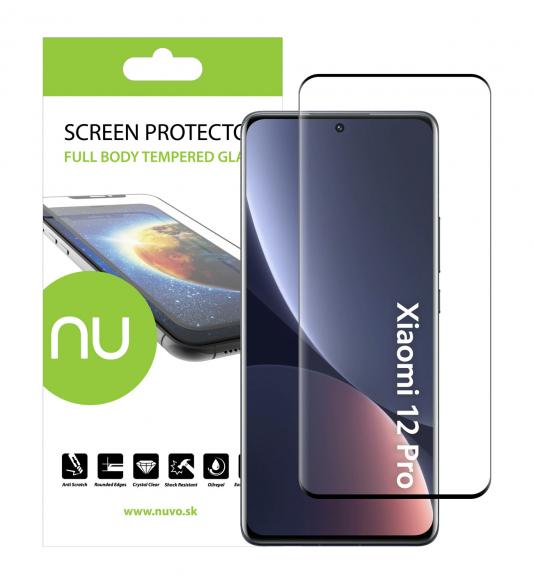 NUVO Tempered Glass Screen Protector for Xiaomi 12 Pro black