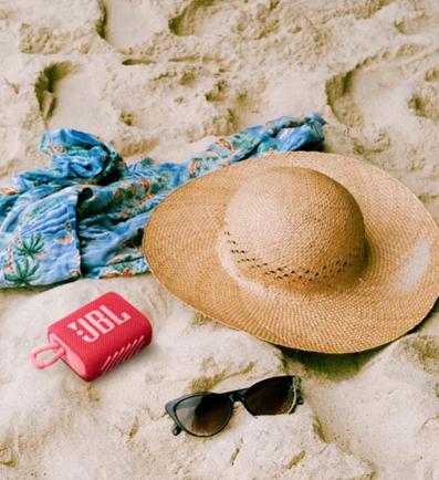 JBL GO3 Red Portable Waterproof Bluetooth Speaker 2