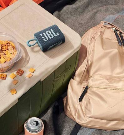 JBL GO3 White Portable Waterproof Bluetooth Speaker 2