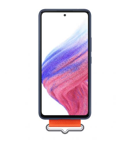 Samsung silikónový obal s putkom na Galaxy A53 5G modrý