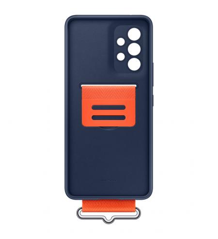 Samsung Silicone Cover with Strap for Galaxy A53 5G navy