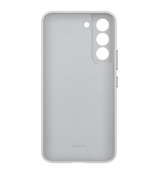Samsung Leather Cover for Galaxy S22 5G light grey
