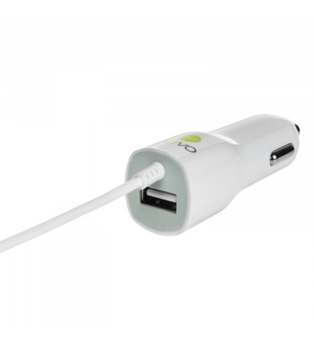 NUVO autonabíjačka s lightning konektorom 1A, biela