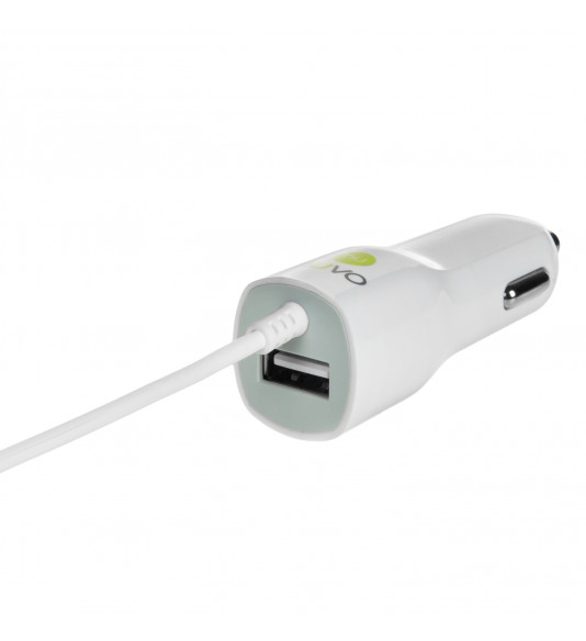 NUVO autonabíjačka s lightning konektorom 1A, biela