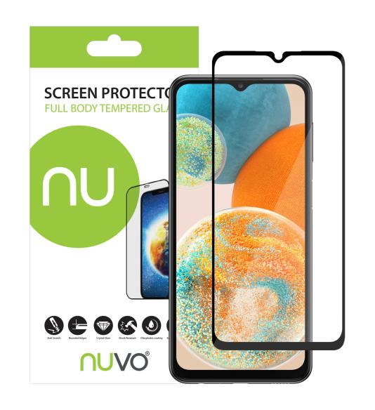 NUVO ochranné sklo na displej pre Samsung Galaxy A23 5G čierny rám