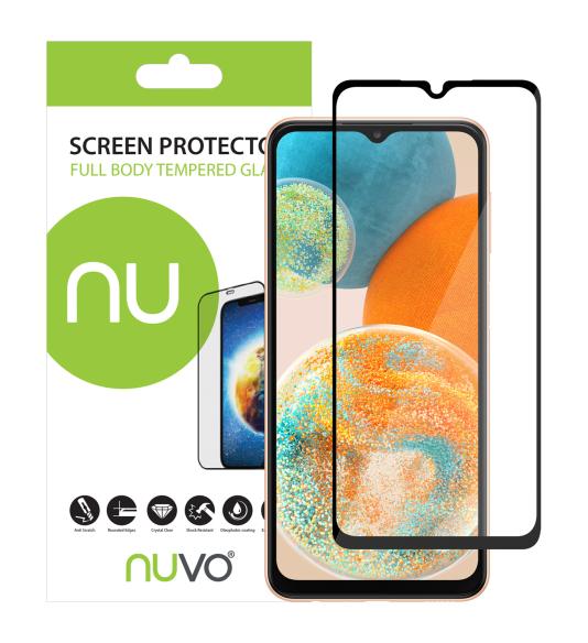 NUVO ochranné sklo na displej pre Samsung Galaxy A23 5G čierny rám