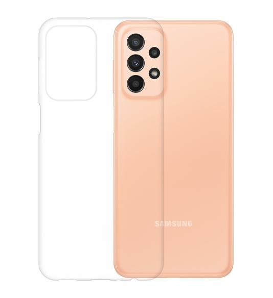 Gumený obal na Samsung Galaxy A23 5G priehľadný