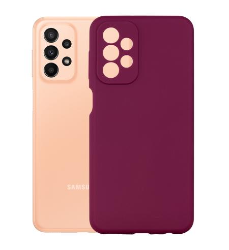 Silikónový obal NUVO na Samsung Galaxy A23 5G bordový