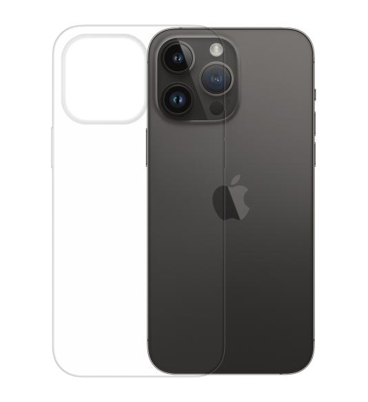 Gumený obal na Apple iPhone 14 Pro Max priehľadný