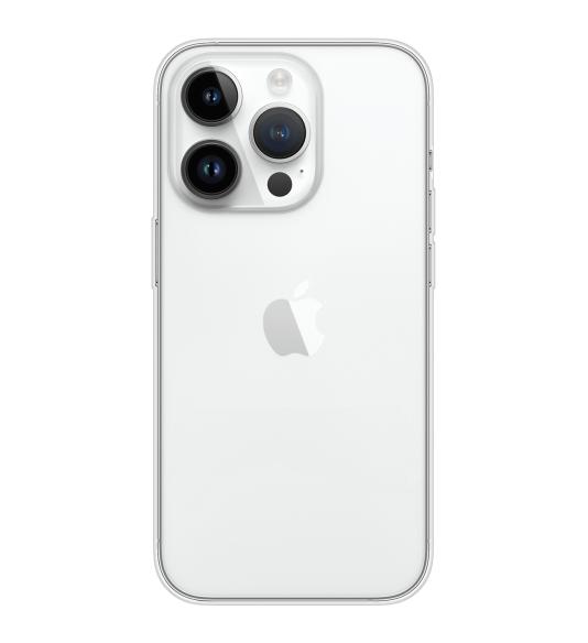 Gumený obal na Apple iPhone 14 Pro priehľadný