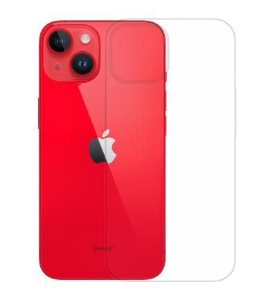 Gumený obal na Apple iPhone 14 priehľadný