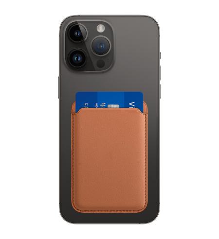 NUVO MagSafe Wallet for Apple iPhone brown