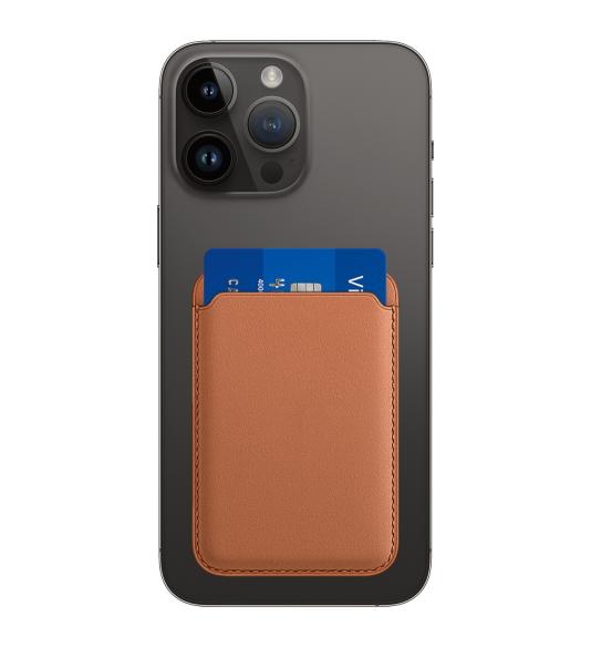 NUVO MagSafe Wallet for Apple iPhone brown