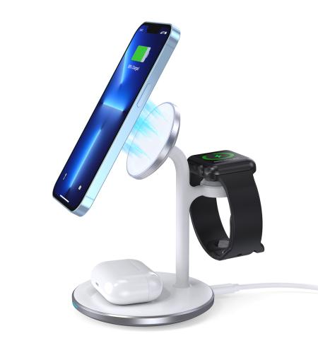 NUVO Wireless Charging Stand for Apple Devices 3-in-1