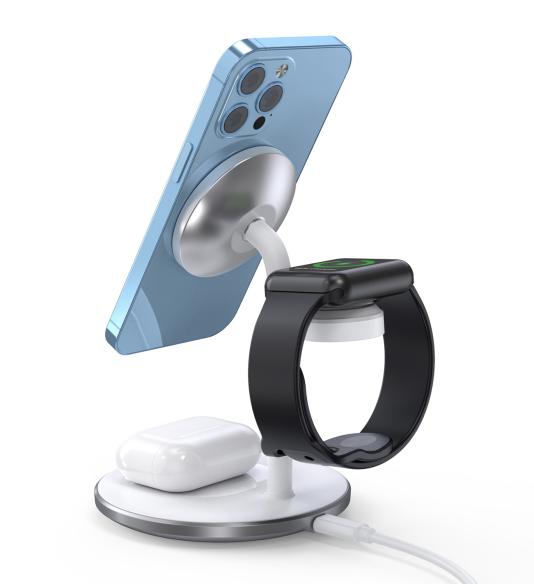 NUVO Wireless Charging Stand for Apple Devices 3-in-1