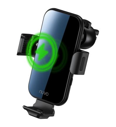 NUVO Car Mount Phone Holder with 15 W Wireless Charging