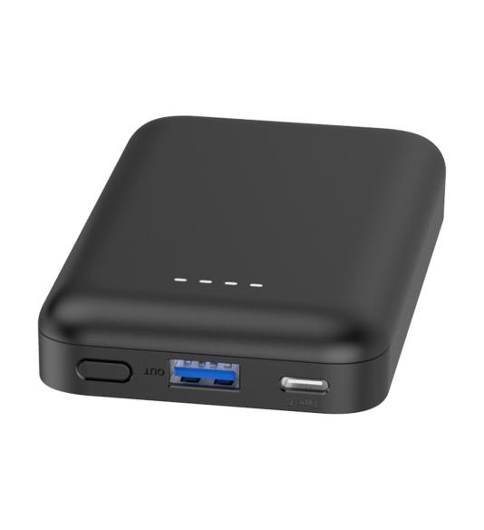 NUVO powerbank s MagSafe a Power Delivery 5000 mAh čierny