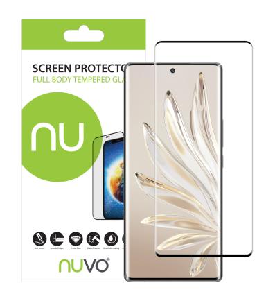 NUVO Tempered Glass Screen Protector for Honor 70 5G black 2