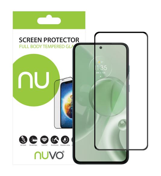 NUVO ochranné sklo na displej pre Motorola Edge 30 Neo 5G čierny rám