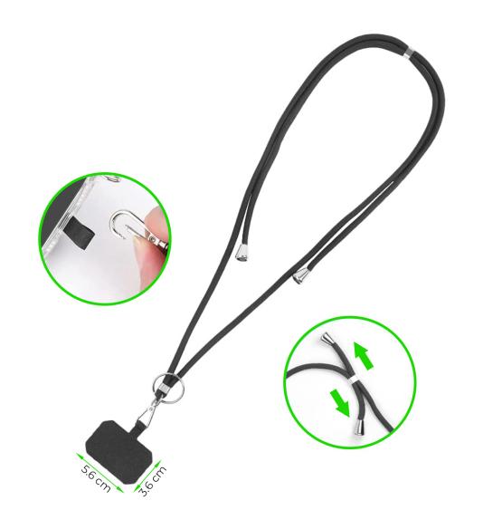 Universal Phone Lanyard black