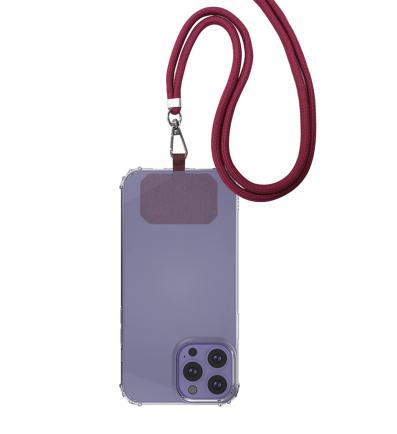 Universal Phone Lanyard maroon 2