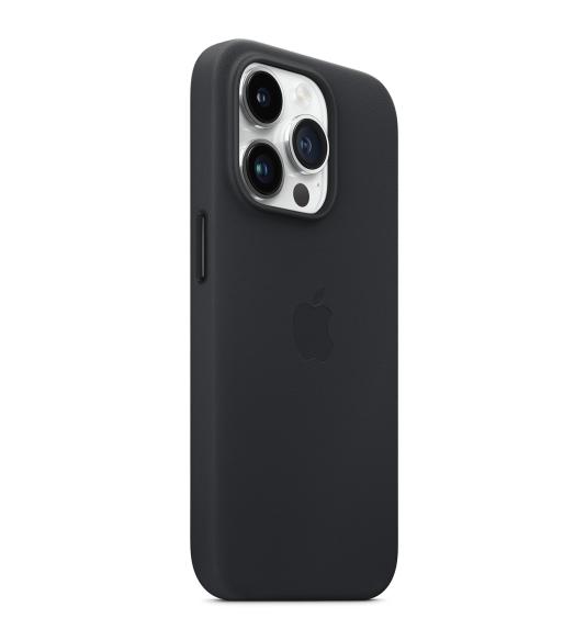 Kožený kryt s MagSafe na Apple iPhone 14 Pro čierny