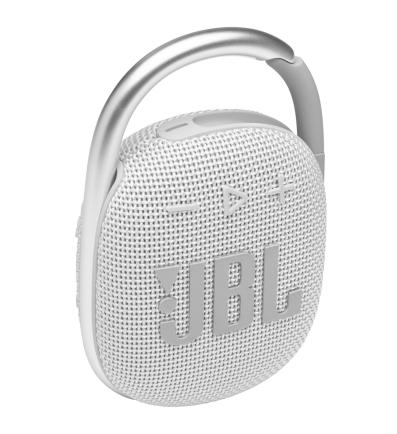 JBL Clip 4 White Ultraportable Bluetooth Speaker