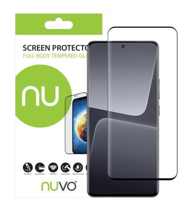 NUVO Tempered Glass Screen Protector for Xiaomi 13 Pro 5G black 2