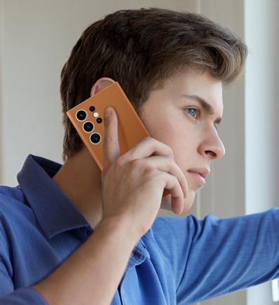 Samsung kožený kryt na Galaxy S23 Ultra hnedý 2