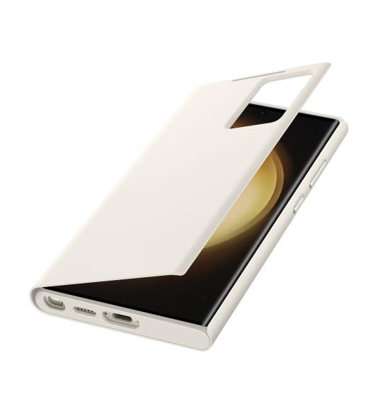 Samsung Clear View Cover for Galaxy S23 Ultra cream
