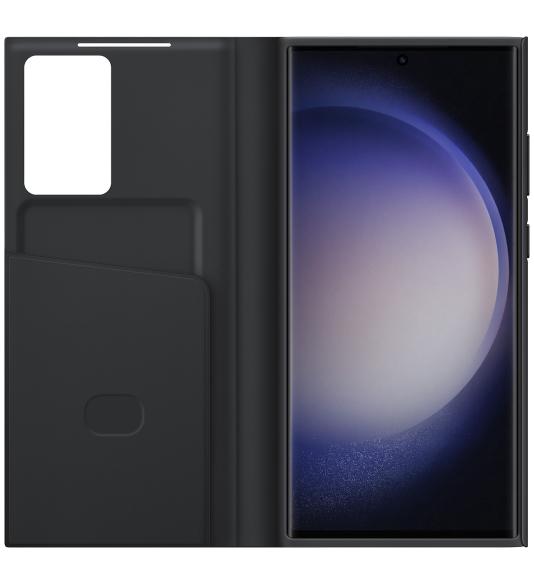 Samsung Clear View Cover for Galaxy S23 Ultra black