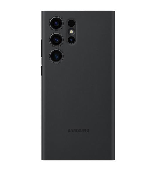 Samsung Clear View Cover puzdro na Galaxy S23 Ultra čierne