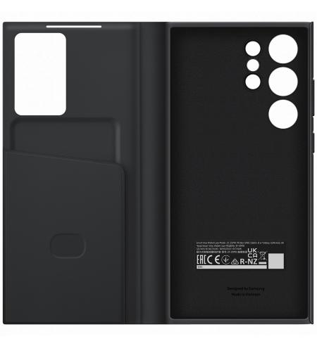 Samsung Clear View Cover puzdro na Galaxy S23 Ultra čierne