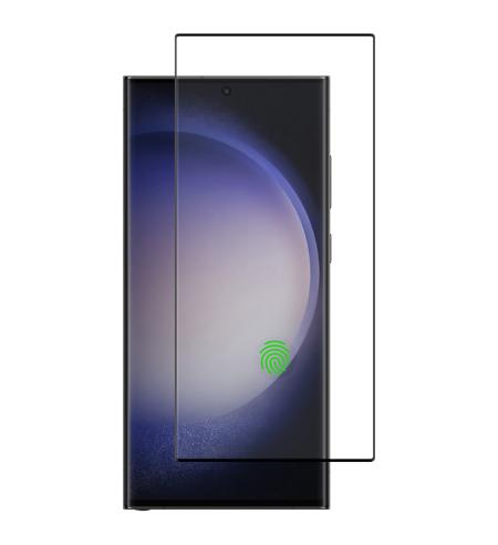 NUVO Tempered Glass Screen Protector for Samsung Galaxy S23 Ultra black