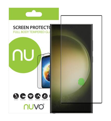 NUVO ochranné sklo na displej pre Samsung Galaxy S23 Ultra čierny rám