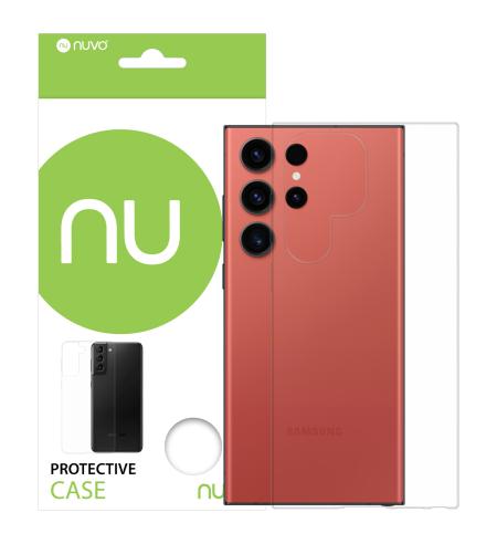 NUVO TPU Rubber Cover for Samsung Galaxy S23 Ultra clear