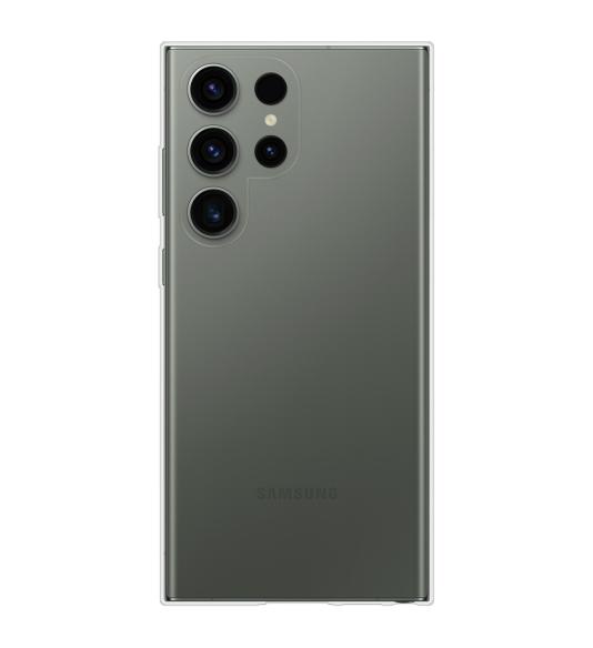 Gumený obal na Samsung Galaxy S23 Ultra priehľadný