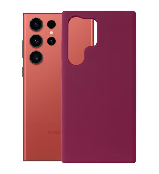 NUVO Silicone Case for Samsung Galaxy S23 Ultra maroon