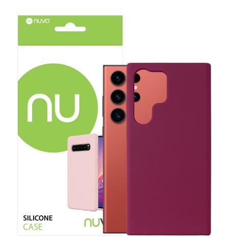 Silikónový obal NUVO na Samsung Galaxy S23 Ultra bordový