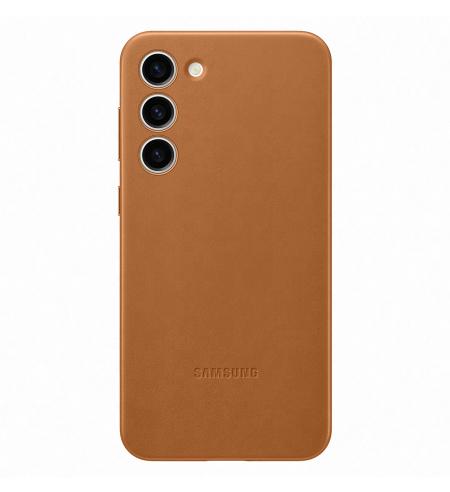 Samsung kožený kryt na Galaxy S23+ hnedý